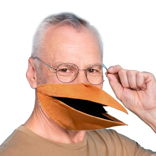 Lunaobrik Tier mit sprechender Gesichtsabdeckung, Tier mit beweglicher Motte - Halloween-Gesichtsbedeckung, bewegliche Gesichtsabdeckung in Tierform von Lunaobrik