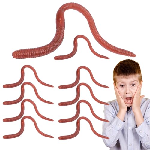 Realistischer Regenwürmer aus Gummi - Weiche und elastische Regenwürmer, Regenwürmer-Spielzeug | Praktische Regenwürmer, weiche und elastische Regenwürmer zum Aprilfischangeln Realistischer Regenwürmer aus Gummi - Weiche und elastische Regenwürmer, Regenwürmer-Spielzeug | Praktische Regenwürmer, weiche und elastische Regenwürmer zum Aprilfischangeln von Lunaobrik
