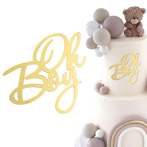 LunarCharm Oh Baby Cake Topper Gold Acryl, Oh Baby Kuchen Topper Babyparty Tortendeko Baby Shower Deko, Windeltorte Gender Reveal Partydeko Kuchenaufsatz Deko LunarCharm Oh Baby Cake Topper Gold Acryl, Oh Baby Kuchen Topper Babyparty Tortendeko Baby Shower Deko, Windeltorte Gender Reveal Partydeko Kuchenaufsatz Deko von LunarCharm