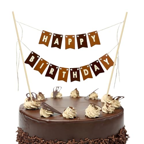 LunarCharm Tortendeko Geburtstag, Banner für Geburtstagstorte, Happy Birthday Tortendeko Happy Birthday deko Cake Topper Gute zum Geburtstag Kuchen Topper Kuchendeko LunarCharm Tortendeko Geburtstag, Banner für Geburtstagstorte, Happy Birthday Tortendeko Happy Birthday deko Cake Topper Gute zum Geburtstag Kuchen Topper Kuchendeko von LunarCharm
