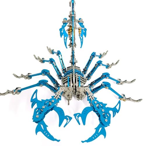 Lunaro Mechanisches 3D Metall Puzzle Skorpion Steampunk Intelligential Modellbausatz für Erwachsene DIY Ornament Geschenke Kreatives, trendiges Geschenk mit Werkzeug von Lunaro