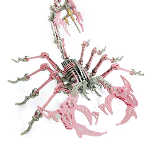 Lunaro Mechanisches 3D Metall Puzzle Skorpion Steampunk Intelligential Modellbausatz für Erwachsene DIY Ornament Geschenke Kreatives, trendiges Geschenk mit Werkzeug von Lunaro