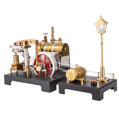RETROL SE-01 Mini-Dampfgenerator-Lampenszenen-Set, funktionales Dampfmotor-Zubehör, pädagogisches Vintage-Display von Lunaro