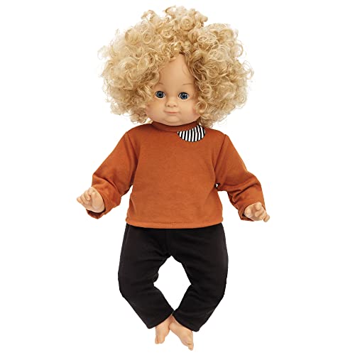 Lundby Sprechende Puppe Weichkörper Lillan - Interaktive Puppe mit Langen Haaren - Baby Puppe ab 1 Jahr - Stoffpuppe Mädchen - Babypuppen lebensecht mit Funktion - Baby Doll Puppen Set 36cm von Lundby