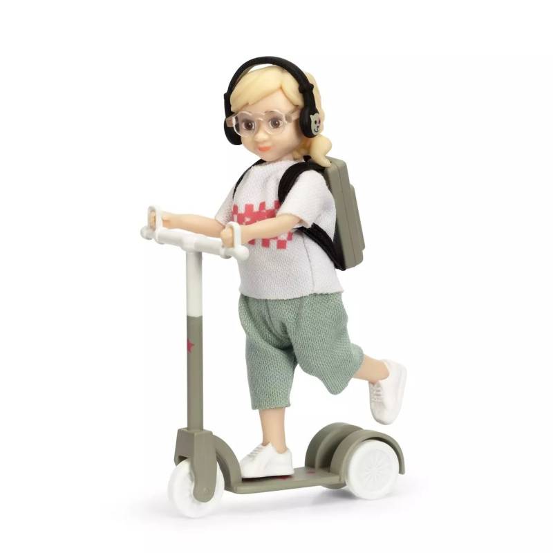 Lundby Puppe mit Roller von Lundby