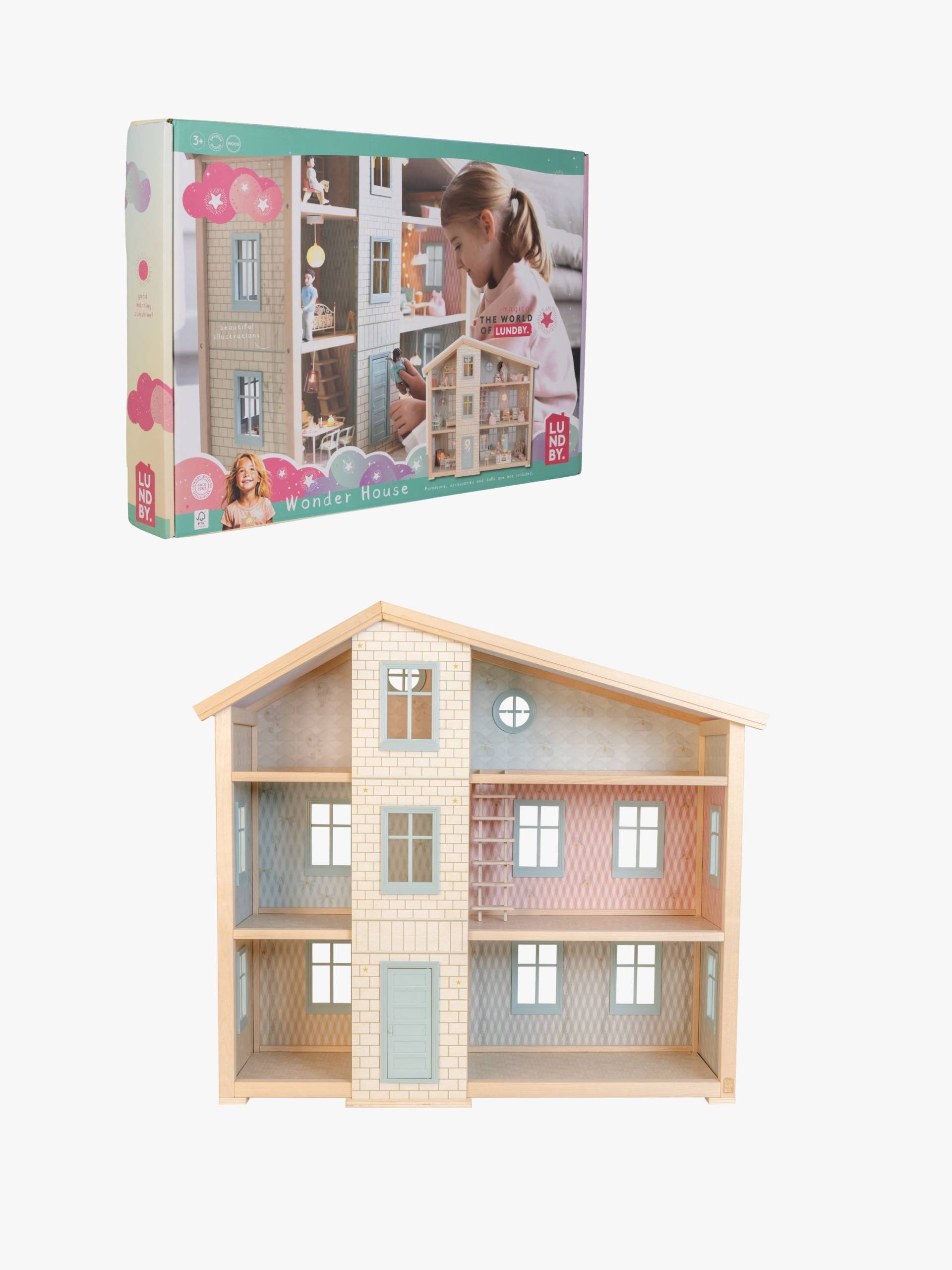 Lundby Puppenhaus Wonder House, Holz von Lundby