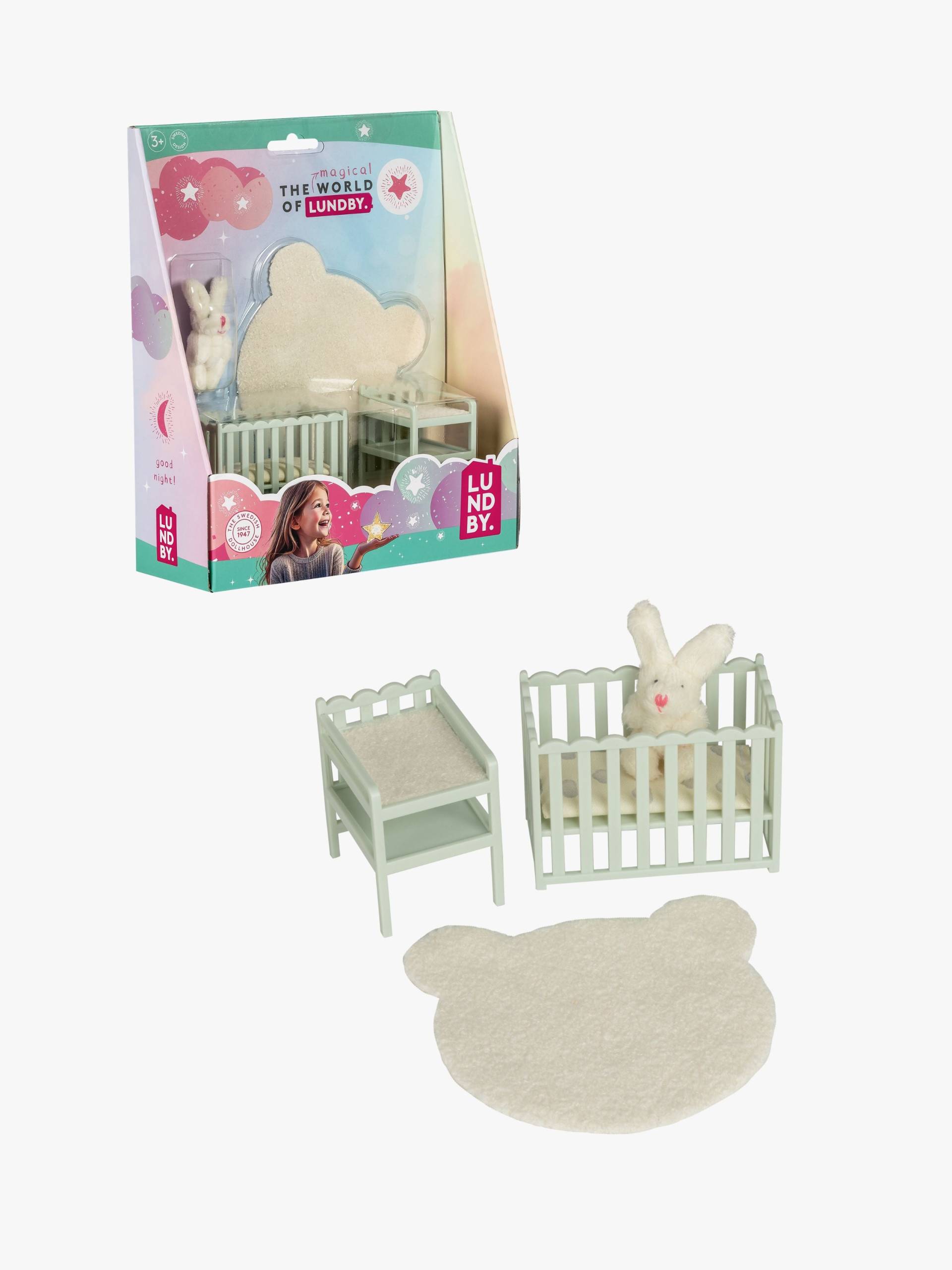 Lundby Puppenhauszubehör Babybett & Wickeltisch Lundby Puppenhauszubehör Babybett & Wickeltisch von Lundby