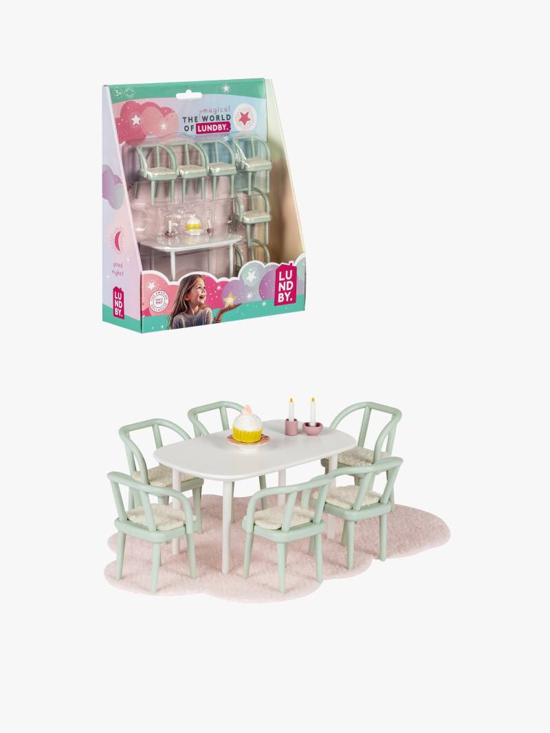 Lundby Puppenhauszubehör Esszimmermöbel 6 Teile Lundby Puppenhauszubehör Esszimmermöbel 6 Teile von Lundby