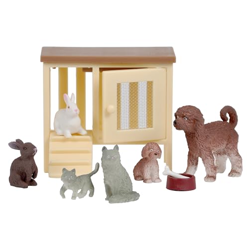 Lundby Haustiere für Puppenhaus - 9-teilig - Puppenhauszubehör - Hund - Katze - Kaninchen - Figure - Tier - Kätzchen - Welpen - Zubehör - ab 4 Jahre - Minipuppen 1:18 Lundby Haustiere für Puppenhaus - 9-teilig - Puppenhauszubehör - Hund - Katze - Kaninchen - Figure - Tier - Kätzchen - Welpen - Zubehör - ab 4 Jahre - Minipuppen 1:18 von Lundby