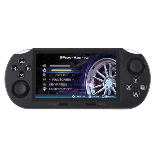 Handheld-Videospielkonsole, 2 GB RAM 64 GB Speicher 4,5 Zoll 854x480 IPS-Bildschirm 14 Emulatoren, Dual-Rocker, Key Mapping, 2 Player-Funktion, 5-7 Stunden Akkulaufzeit von Luocute