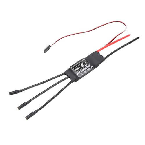 Luocute 30a Bürstenloser ESC 3-4S, Multiple-Protecting-Funktionsmodellflugzeugmotor Elektrische Geschwindigkeitsregler mit Programmierkarte von Luocute