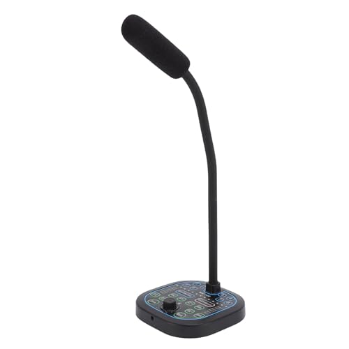 Luocute Handheld -Mikrofon -Sprachwechsler 16 Soundeffekte Sprachwechsler -Deluiser -Mixer -Board für Live -Broadcast Game - Telefon Computer PC Laptop von Luocute