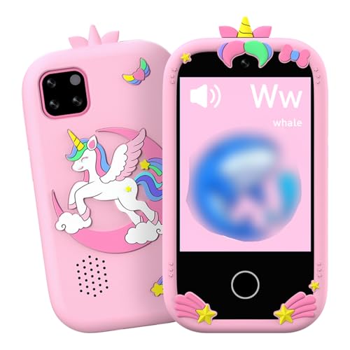 Luocute Kids Smartphone, 2,8-Zoll-Touchscreen-Telefon für Mädchen und Jungen Im Alter von 3 Bis 10 Jahren mit 32 GB Speicher, Spielen, Kamera, Musikspieler (PINK) von Luocute
