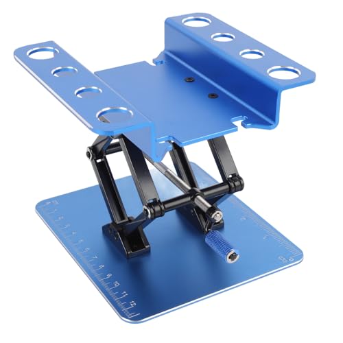 Luocute RC -Auto Arbeitsständer, Reparaturarbeitstation 360 Grad Rotation Aufträge für 1: 8 und 1:10 RC -Auto, Simulation Metall RC Reparaturarbeitsunterstützung Erhöhung der Plattform von Luocute