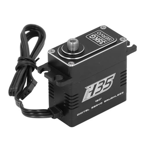 Luocute RC Bürstenloser Servo, 35 Kg 180 Grad Metal Gear Hohe Drehmoment Roboter Servo Bürstenloser Motor Digitales Servo für Roboterarm Modellauto Drohne 4.8-8,4 V von Luocute