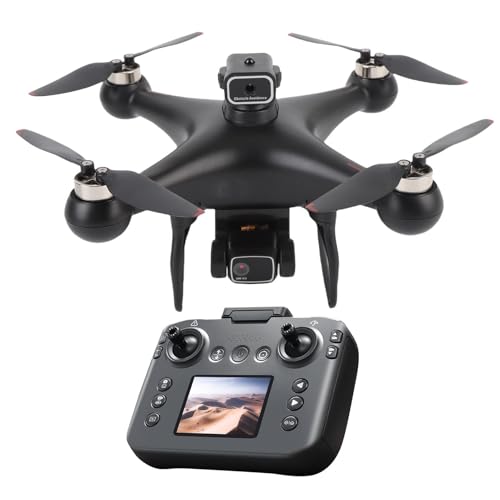 Luocute RC -Drohne mit Kamera Sechs Achse Gyroscope Hindernisvermeidung Optischer Strömungshöhe Halten Sie Fernbedienungsquadcopter, HD Electric Einstellbare Dual -Objektiv, EIS (1 Batterie) von Luocute