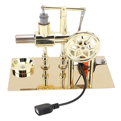Luocute Stirling -Motor, Dampfmotormodell mit LED Light HOT Air Power Generator Motormodell Lehrkit für Erwachsene Desktop Education Kit Kit Luocute Stirling -Motor, Dampfmotormodell mit LED Light HOT Air Power Generator Motormodell Lehrkit für Erwachsene Desktop Education Kit Kit von Luocute