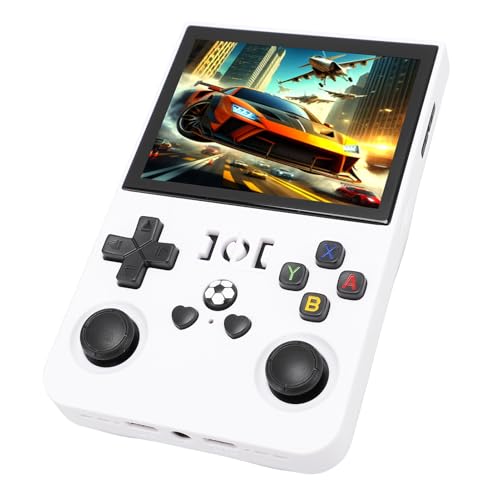 Tragbare Spielekonsole, Handheld -Spielekonsole 4 -Zoll -IPS -Bildschirm 18000 Spiele mit Kleiner Speicherkarte, RK3326 -Chip, 4000 -mAh -Akku für, Vielseitige Spieloptionen, von Luocute