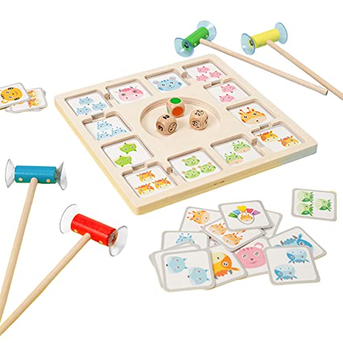 Luojuny Holzspielzeug für Kleinkinder, logisches Denken, Training, glattes Tier, frühes Lernspielzeug, kompatibel mit Kind, 1 Set von Luojuny