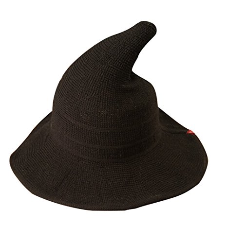 Luoke Technology Damen luoke Sommer Witch Cotton Sonnenhut Faltbare kostümball-Hut-Kappe Schwarz 58cm/22.8''-60cm/23.6'' von Luoke Technology