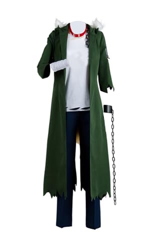 Luoweiming Anime Bakugou Katsuki Cosplay Kostüm Halloween Vollständige Sets Green Outfis Customize (Grün, S) von Luoweiming