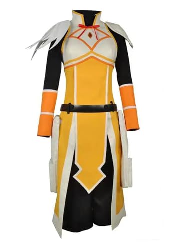 Luoweiming Anime Cos Darkness Cosplay-Kostüm, Uniform, Halloween, Weihnachten, personalisierbar (Gelb, XXL) von Luoweiming