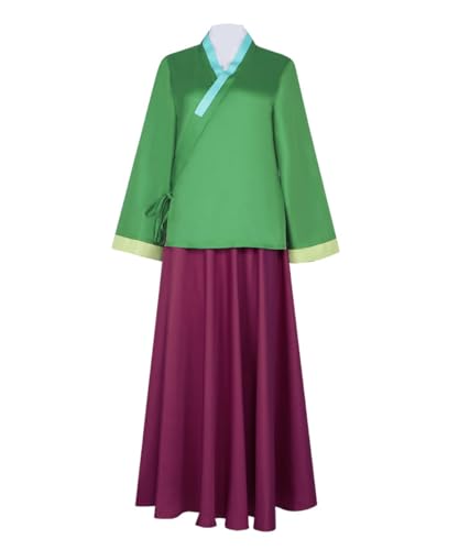 Luoweiming Anime Cos Maomao Cosplay-Kostüm, für Damen und Mädchen, grüner Kimono, Uniform, Halloween, personalisierbar (Grün, L), Größe L von Luoweiming