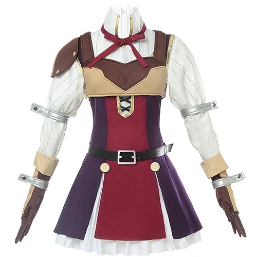 Luoweiming Anime Cos Raphtalia Cosplay-Kostüm, Uniform, Halloween, Weihnachten, personalisierbar (Rot, L) von Luoweiming