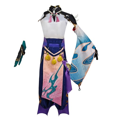 Luoweiming Genshin Impact Xiao Cosplay-Kostüm für Erwachsene, Karneval, Uniform, Anime, Halloween, Damen, Lila, Größe M Luoweiming Genshin Impact Xiao Cosplay-Kostüm für Erwachsene, Karneval, Uniform, Anime, Halloween, Damen, Lila, Größe M von Luoweiming
