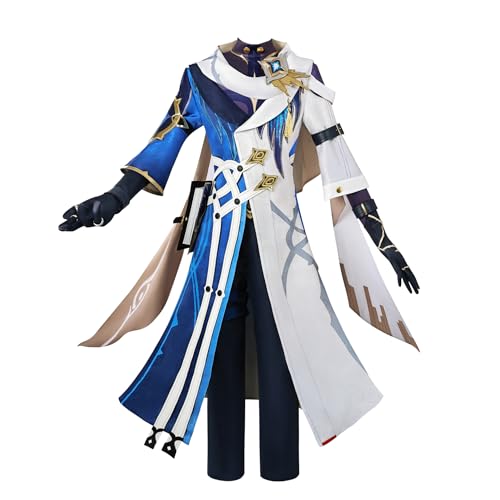 Luoweiming Honkai Star Rail Sunday Cosplay Kostüm Erwachsene Karneval Uniform für Halloween Party (Blau, XXL) von Luoweiming