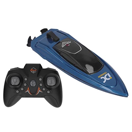 2.4G Fernbedienungsboot, Wiederaufladbare Elektroboote, Wasserdichtes Mini-Fernbedienungs-Schnellboot-Spielzeug USB-Hochgeschwindigkeits-Elektro-Spielzeugboot Ferngesteuertes Boot für Pools und(Blau) 2.4G Fernbedienungsboot, Wiederaufladbare Elektroboote, Wasserdichtes Mini-Fernbedienungs-Schnellboot-Spielzeug USB-Hochgeschwindigkeits-Elektro-Spielzeugboot Ferngesteuertes Boot für Pools und(Blau) von Luqeeg