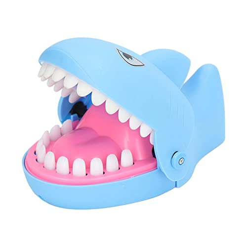 Hai-Zahnarzt-Spiel, Interaktives Hai-Beißfinger-Spiel, Krokodil-Beißfinger-Zahnarzt-Spiel mit Geräuschen Stressabbauendes Lustiges Alligatorzahn-Spiel für Eltern und (Blau) von Luqeeg