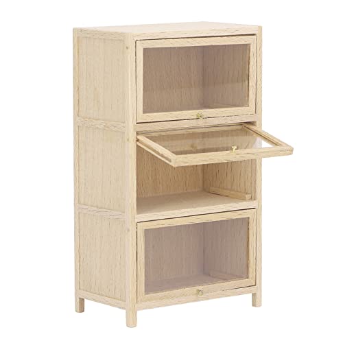 Luqeeg 1/12 Puppenhausregal, Holzpuppenhaus -Bücherregalschrank mit Großem Platz für die Dekoration von Puppenhausmöbeln, Geeignet Als Kinderartikel, 7x4x12,2 cm Luqeeg 1/12 Puppenhausregal, Holzpuppenhaus -Bücherregalschrank mit Großem Platz für die Dekoration von Puppenhausmöbeln, Geeignet Als Kinderartikel, 7x4x12,2 cm von Luqeeg
