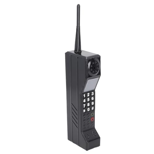 Luqeeg 90er-Jahre-Telefon-Requisite, Retro-Handy-Ornament, Vintage-Ziegel-Handy-Ornament, 80er-Jahre-Partydekorationen, Retro-Handy-Kleidungszubehör, Langlebiges Ziegel-Handy von Luqeeg
