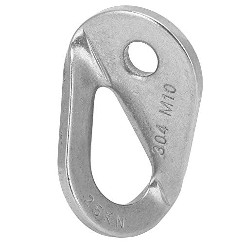 Luqeeg Edelstahl-Piton-Kleiderbügel, Kletterzubehör mit Hoher Lagerkapazität 25kn Break-Ladung, Verschleiß Resistent für Höhlen-Sag-Engineering von Luqeeg
