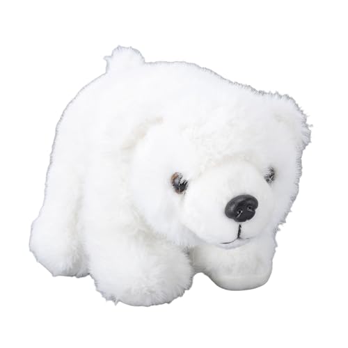 Luqeeg Eisbär-Plüschtier, Stofftierpuppe, Bär Plüschtier Süßes Tierspielzeug Superweich Elastisch, Lebensecht Taschenanhänger-Dekor für Geburtstage Geschenke Kinder Studenten von Luqeeg