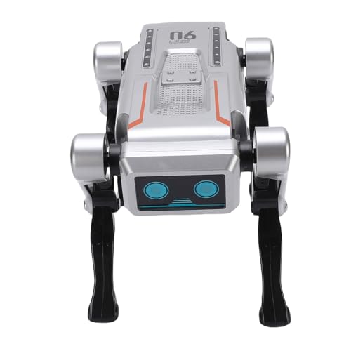 Luqeeg Ferngesteuerter Roboterhund, Ki-Vierbeiniger Welpenroboter-Begleiter mit Sprachsteuerung und Fernbedienung, Programmierbar, Ideal für Alle Kinder von Luqeeg