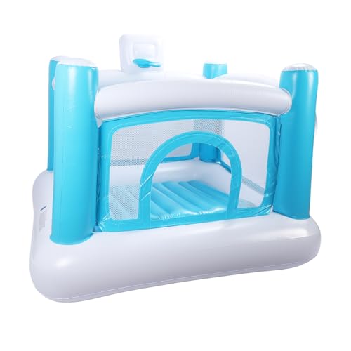 Luqeeg Guarantee Safe Thickened PVC Aufblasbare Bounce House, Hüpfburg mit Flexiblem Design & Convenient Wartung, für Kinder Springen Im Freien und Indoor Party von Luqeeg