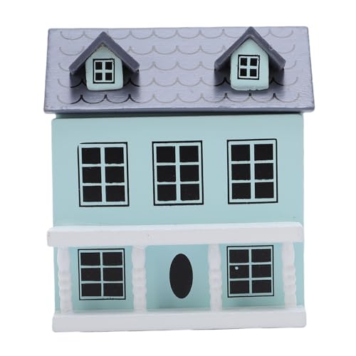 Luqeeg Miniatur Birch Wood Dollhouse Cottage, Winziges Modellhaus für Desktop -Dekor und Fotografie -Requisiten mit Details, Ideal für Puppenhauszubehör Luqeeg Miniatur Birch Wood Dollhouse Cottage, Winziges Modellhaus für Desktop -Dekor und Fotografie -Requisiten mit Details, Ideal für Puppenhauszubehör von Luqeeg