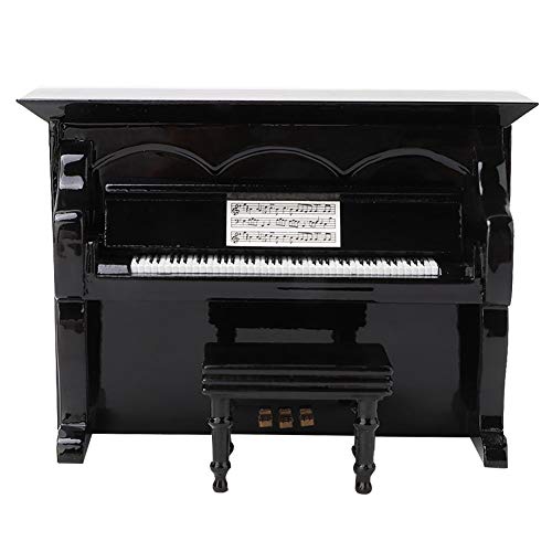 Luqeeg Miniatur Holzklaviermodell, Musikinstrumentenmodell mit Basswoodmaterial, Exquisite Handgefertigte, Glatte Oberfläche, Zarte Aufbewahrungsbox für Kinderkinder und Wohnkultur Luqeeg Miniatur Holzklaviermodell, Musikinstrumentenmodell mit Basswoodmaterial, Exquisite Handgefertigte, Glatte Oberfläche, Zarte Aufbewahrungsbox für Kinderkinder und Wohnkultur von Luqeeg