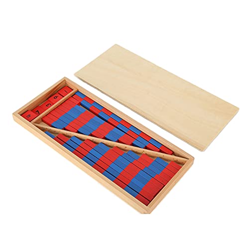 Numerische Ruten, Montessori -Mathematikstäbe, Hölzerne Montessori -Mathematikspielzeug, Nummer Peg Boards, Zählen von Stiften, Frühschulspielzeug für 3 7 von Luqeeg