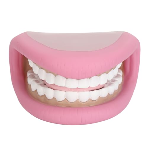 Zahnpuppe, Mundhandpuppe mit Zunge für, Zum Erlernen des Grundlegenden Zähneputzens, Sprachtherapeut, Weiches Kunststoff- und Silikonmaterial, für Sprachentwicklung, von Luqeeg