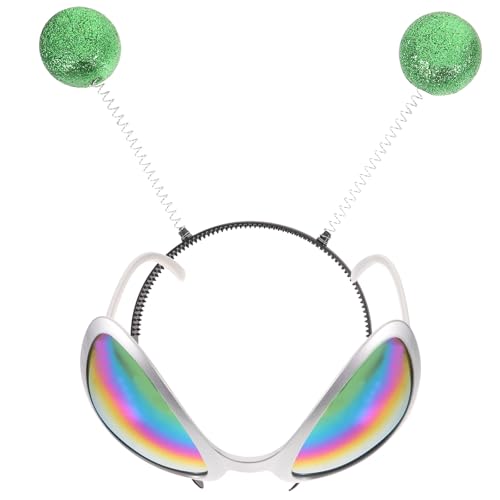 Alien Kostüm Alien Haarband Halloween Kostüm Cosplay Grün Brille Marsmännchen Haarreif Disco Queen Haarschmuck für Karneval Fasching Stirnband Fasching Mottoparty Verkleidung Theater Accessoire Alien Kostüm Alien Haarband Halloween Kostüm Cosplay Grün Brille Marsmännchen Haarreif Disco Queen Haarschmuck für Karneval Fasching Stirnband Fasching Mottoparty Verkleidung Theater Accessoire von Lurrose