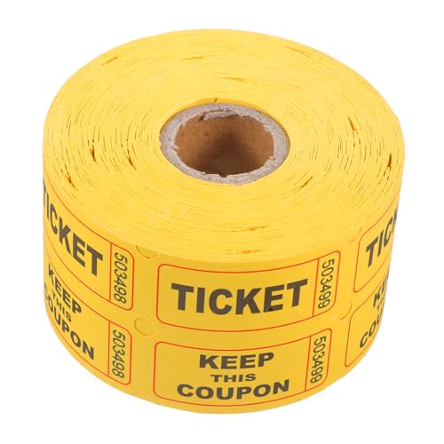 Lurrose 1 Rolle Los Gelbe Tombola-Tickets Partykarten Eintrittskarten Für Veranstaltungen Tombola-Tickets Für Veranstaltungen Tombola-preise Doppeltes Offsetpapier Yellow Lurrose 1 Rolle Los Gelbe Tombola-Tickets Partykarten Eintrittskarten Für Veranstaltungen Tombola-Tickets Für Veranstaltungen Tombola-preise Doppeltes Offsetpapier Yellow von Lurrose