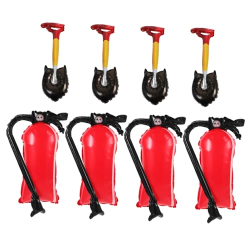 Lurrose Feuerlöscher-luftballons Aufblasbares Feuerwehr- 8-teiliges Set Für Geburtstagsparty-zubehör Feuerwehr-thema von Lurrose