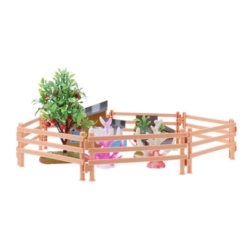 Lurrose 1 Satz Mini Farmhouse Szenenmodell Simulierte Bauernhof Dekoration mit Wasserpflanzen Obstbäumen und Zaun für Kreative Spielideen Lurrose 1 Satz Mini Farmhouse Szenenmodell Simulierte Bauernhof Dekoration mit Wasserpflanzen Obstbäumen und Zaun für Kreative Spielideen von Lurrose