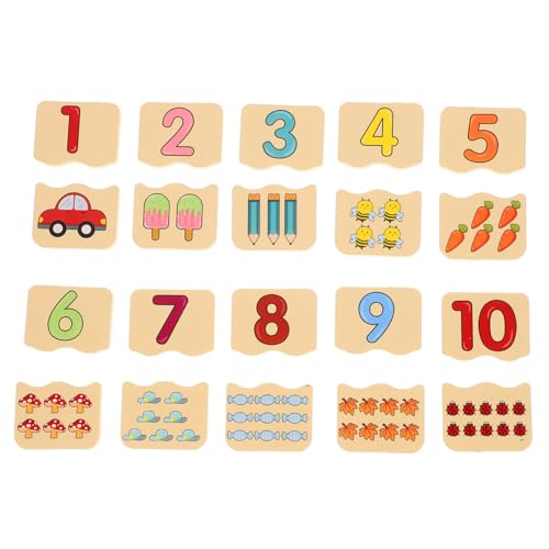 Lurrose 1 Satz Montessori Holz Puzzle für Kleinkinder Lernspielzeug Kognitiven Fähigkeiten und Hand Augen Koordination für Frühkindliche und Interaktives von Lurrose
