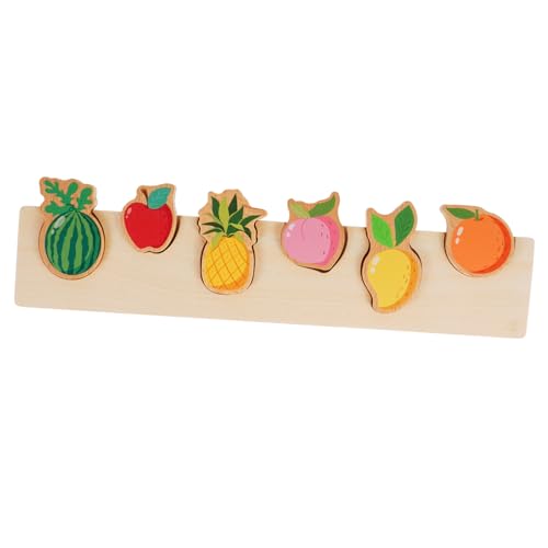 Lurrose 1 Satz Rätsel der frühen Bildung holzspielzeug für kleinkinderspielzeug spielsachen kinderknallzeug Shape-Match- Shape-Match-Board hölzern von Lurrose
