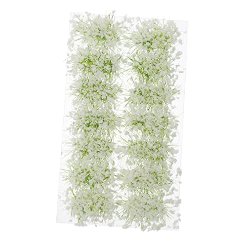 Lurrose 10er-Pack Miniatur-grasblütenbüschel Für Landschaften Realistisch Und Weiß von Lurrose