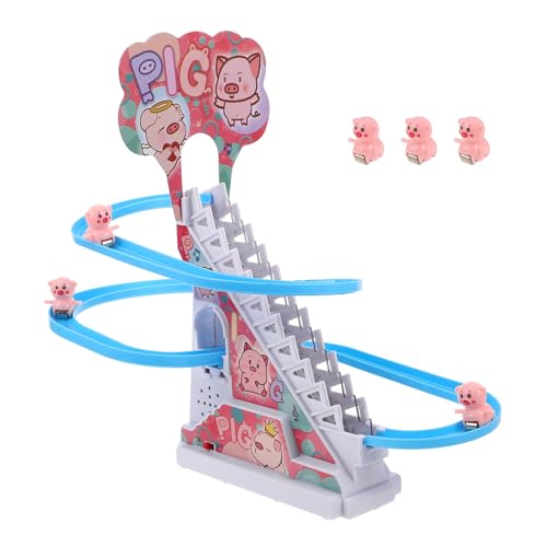 Lurrose 1 Set LED-Bär, Treppenkletterspielzeug mit Gleitschienen, interaktives Spielset für Kleinkinder zur Entwicklung motorischer Fähigkeiten und zum frühen Lernen Lurrose 1 Set LED-Bär, Treppenkletterspielzeug mit Gleitschienen, interaktives Spielset für Kleinkinder zur Entwicklung motorischer Fähigkeiten und zum frühen Lernen von Lurrose